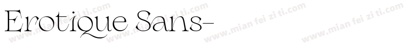 Erotique Sans字体转换